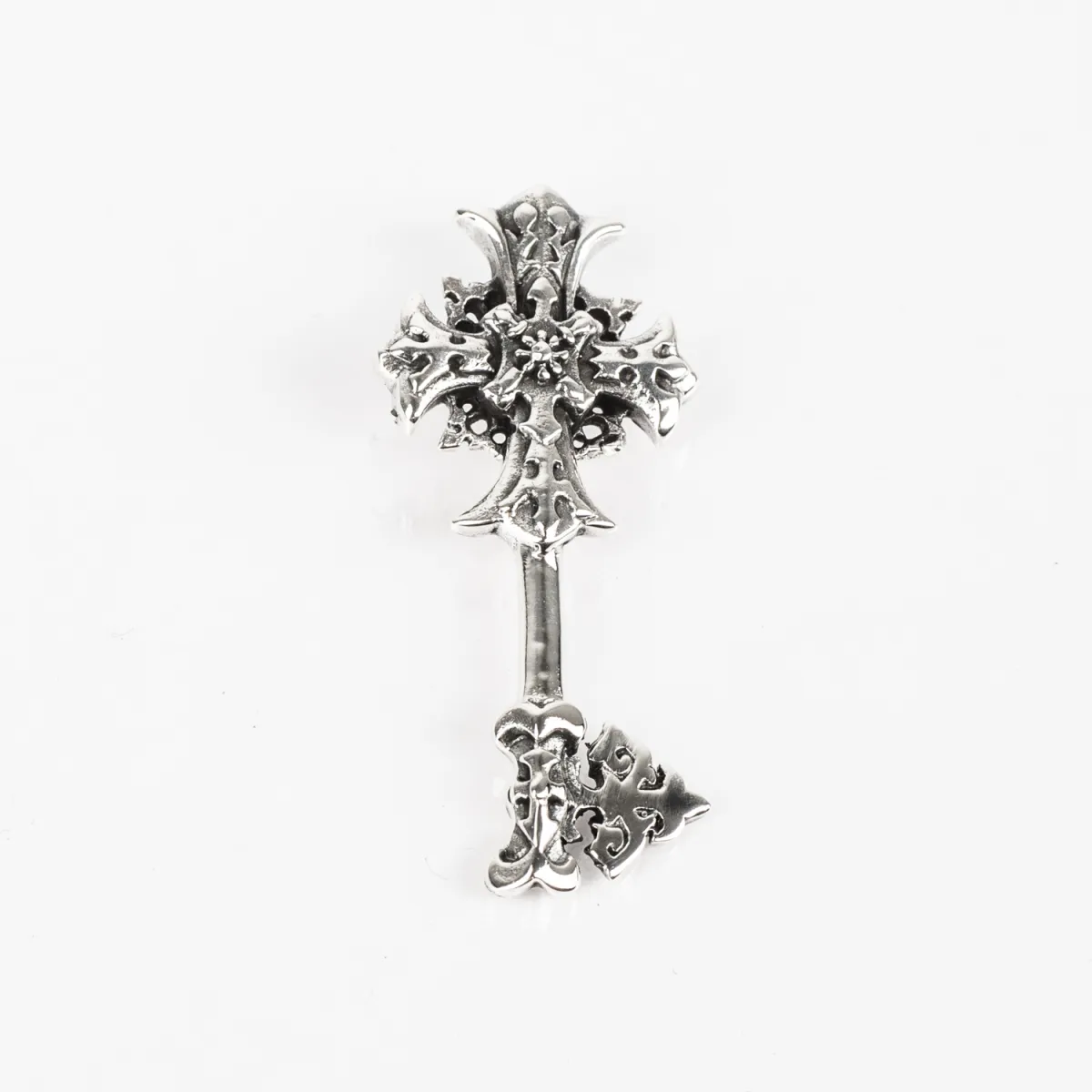 Pandantiv cheie decor gotic Argint