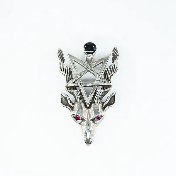 Pandantiv Lucifer pentagrama Argint