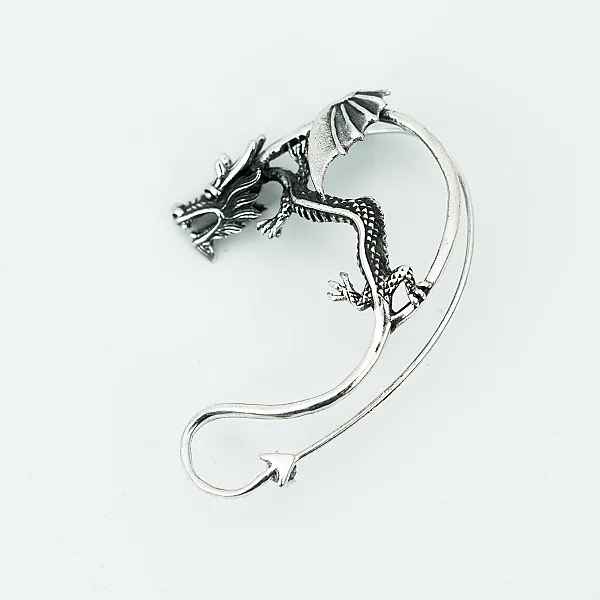 Cercel pe ureche dragon Argint
