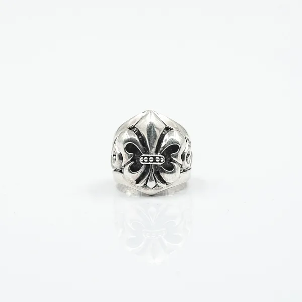 Inel masiv Fleur de Lys Argint