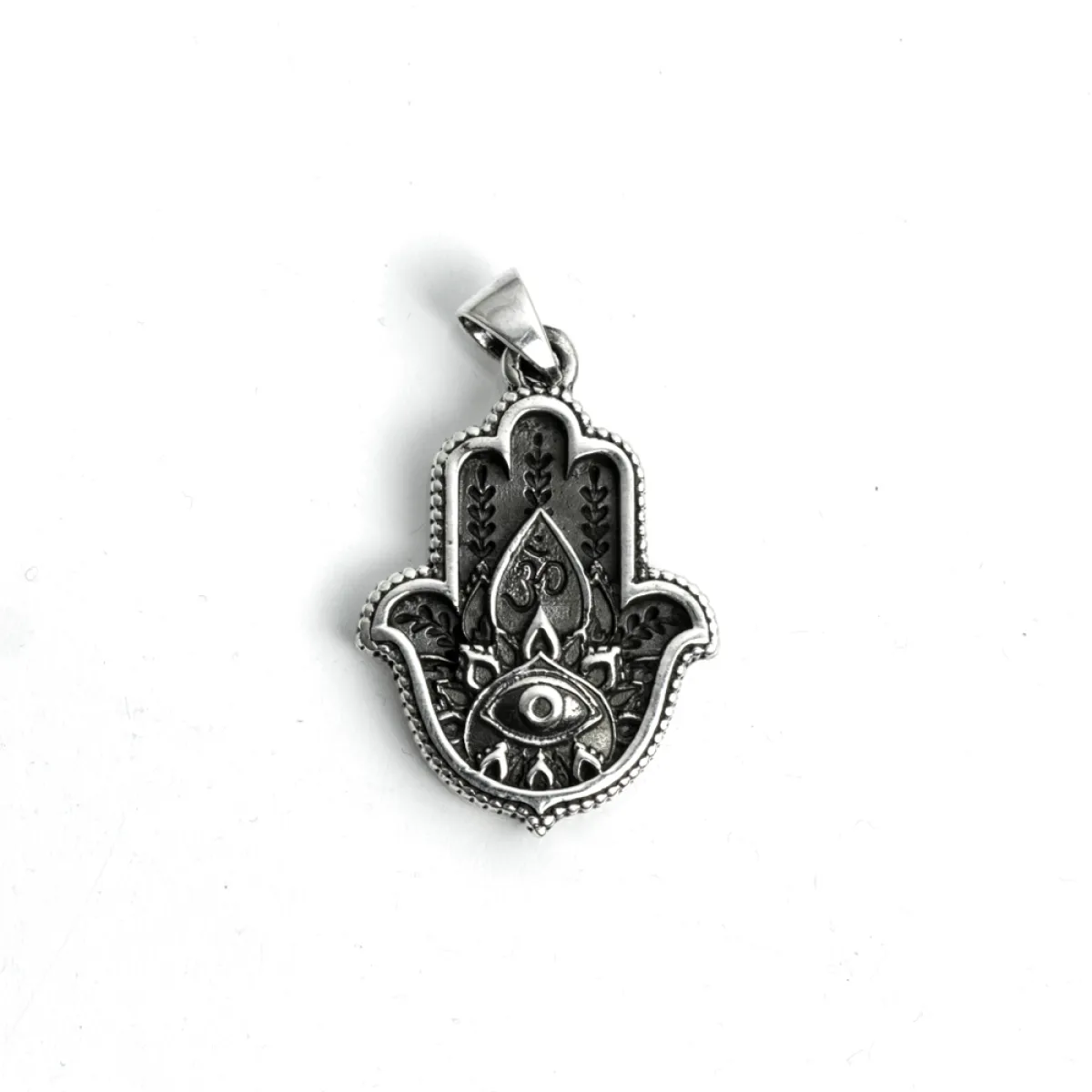 Pandantiv Hamsa lotus Argint
