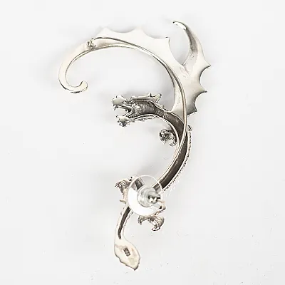 Cercel pe ureche dragon l Argint - 3