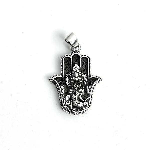 Pandantiv Hamsa Ganesha Argint