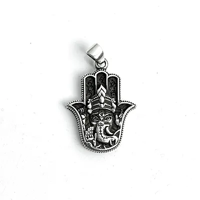 Pandantiv Hamsa Ganesha Argint - 1