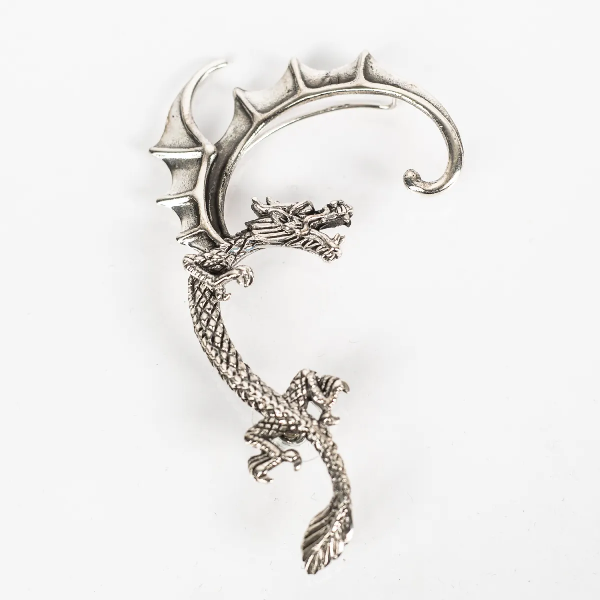 Cercel pe ureche dragon l Argint