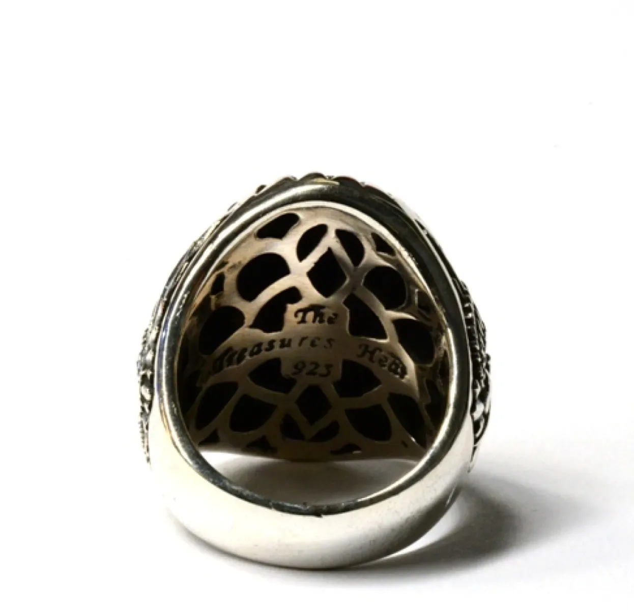 Inel masiv oval masonic Argint