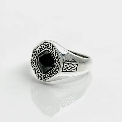 Inel nod celtic octogonal Argint - 4