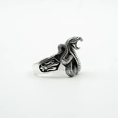 Inel cobra Fleur de Lys Argint - 3