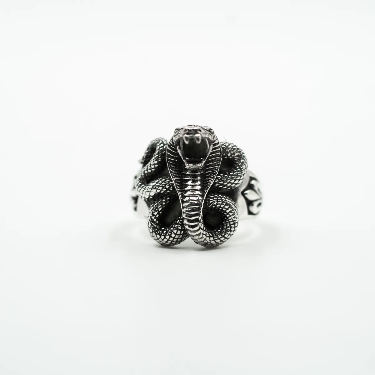 Inel cobra Fleur de Lys Argint