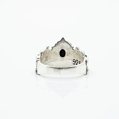 Inel tiara cz negru Argint - 3