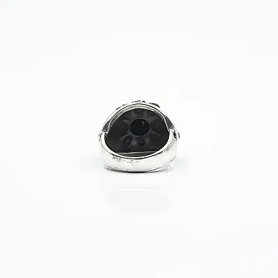 Inel cranii coronite Argint - 4