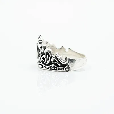 Inel tiara cz negru Argint - 4