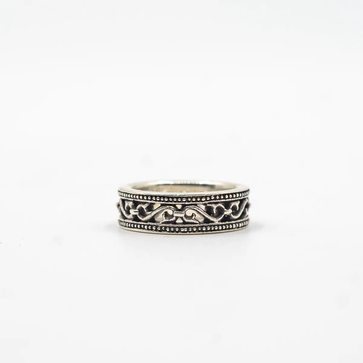 Verigheta slim broderie Argint