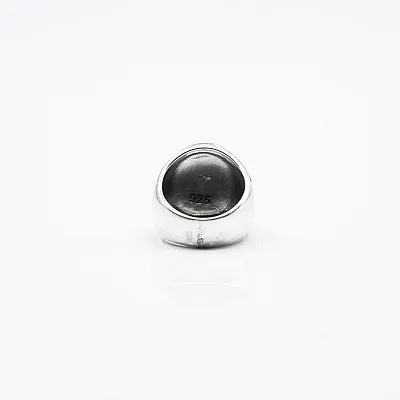 Inel oval cruce luminata Argint - 4