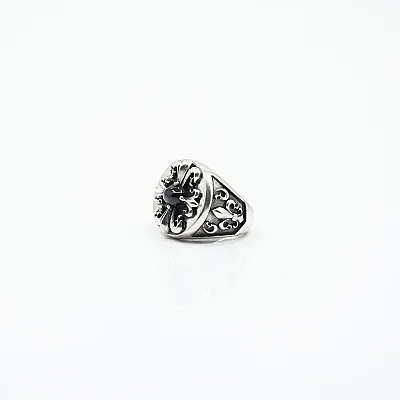 Inel gotic Fleur de Lys Argint - 6