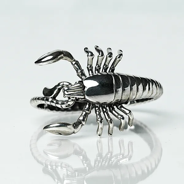 Bratara fixa masiva scorpion Argint