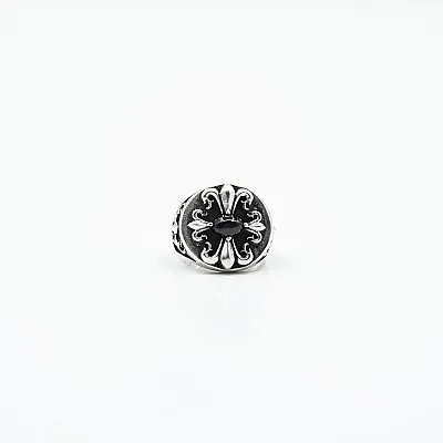 Inel gotic Fleur de Lys Argint - 1