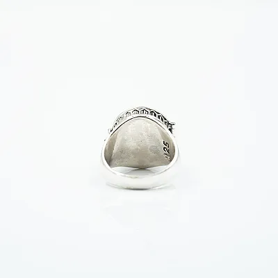 Inel rotund tip caseta trefla Argint - 6