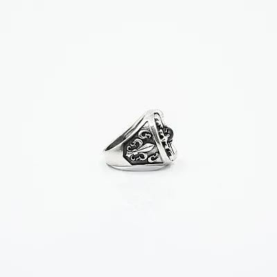 Inel gotic Fleur de Lys Argint - 3