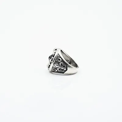 Inel gotic Fleur de Lys Argint - 5