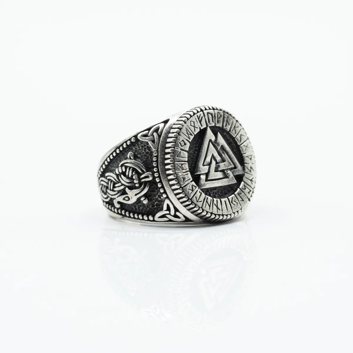 Inel viking valknut Argint