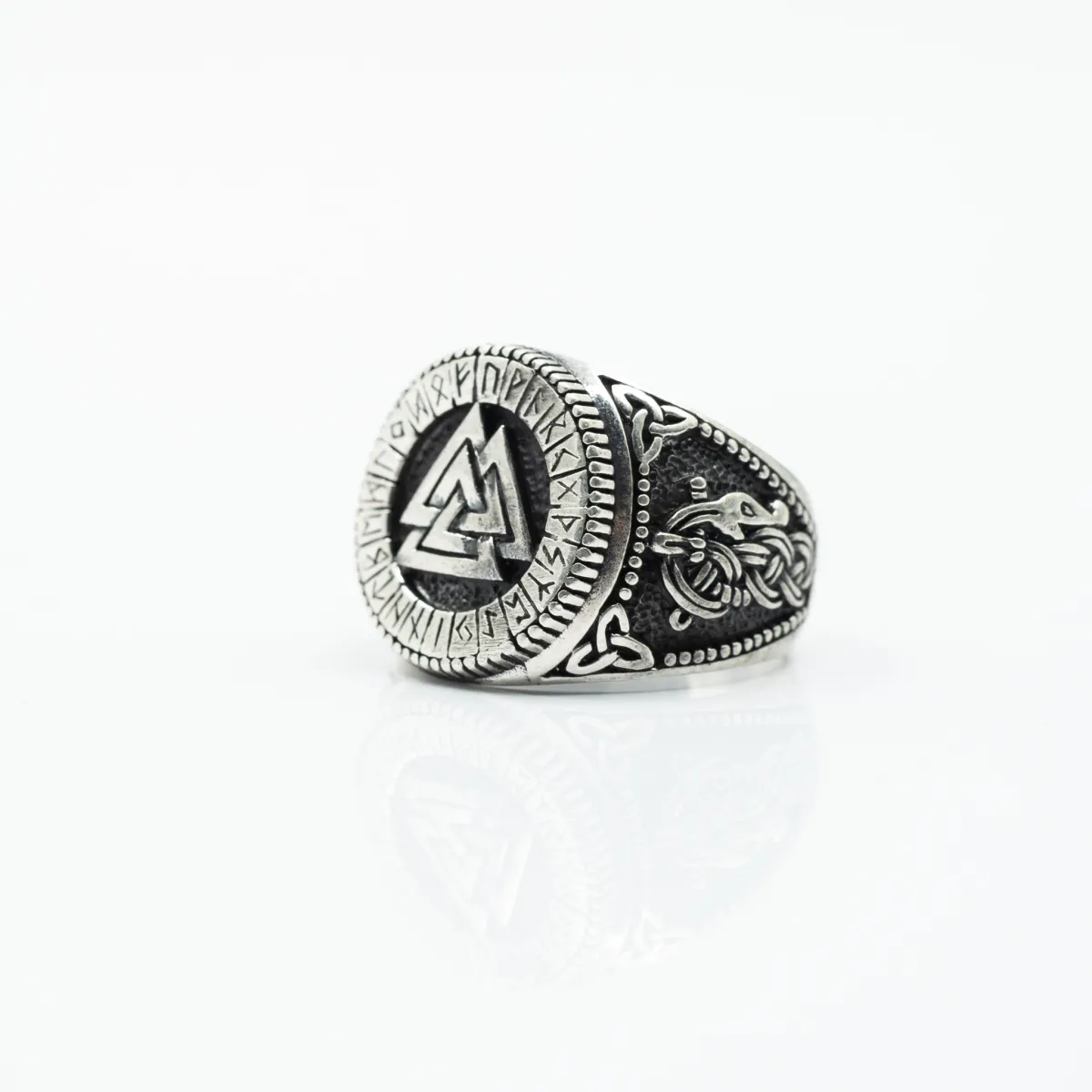 Inel viking valknut Argint