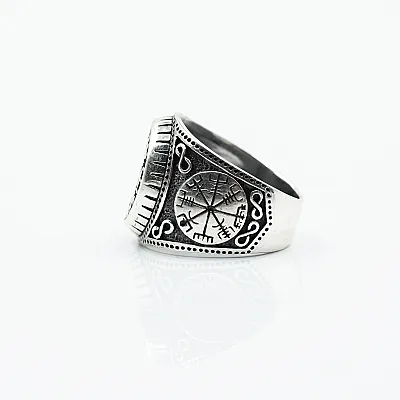 Inel viking Vegvisir infinit Argint - 4
