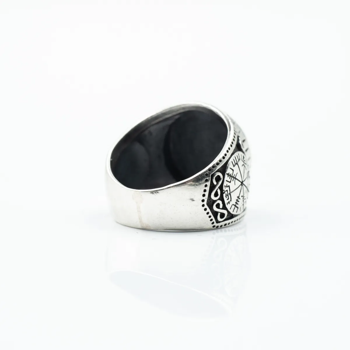 Inel viking Vegvisir infinit Argint