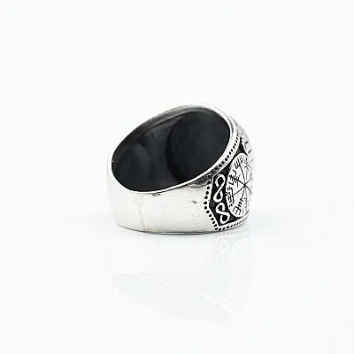 Inel viking Vegvisir infinit Argint - 3