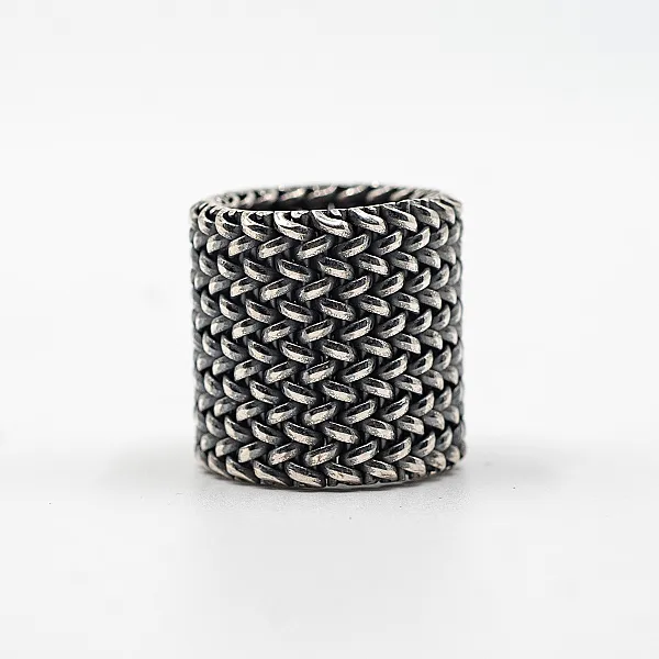 Inel plasa 7 fire plat 3mm Argint