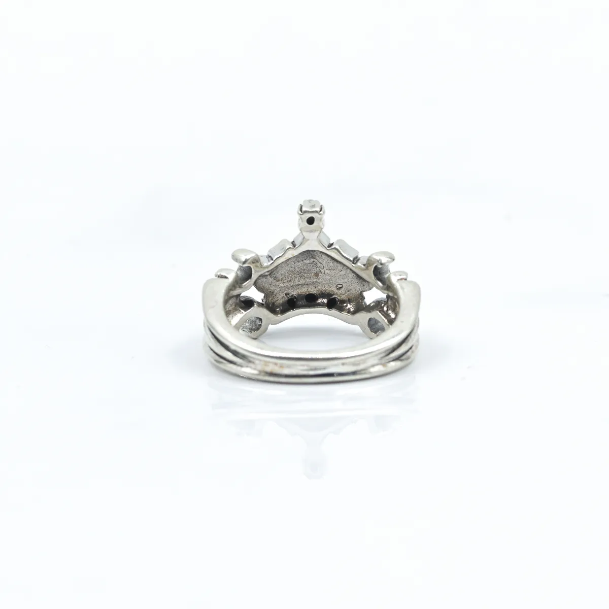 Inel model tiara c.z.bleu Argint