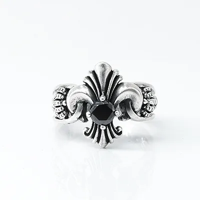 Inel Fleur de Lys coroane Argint - 1