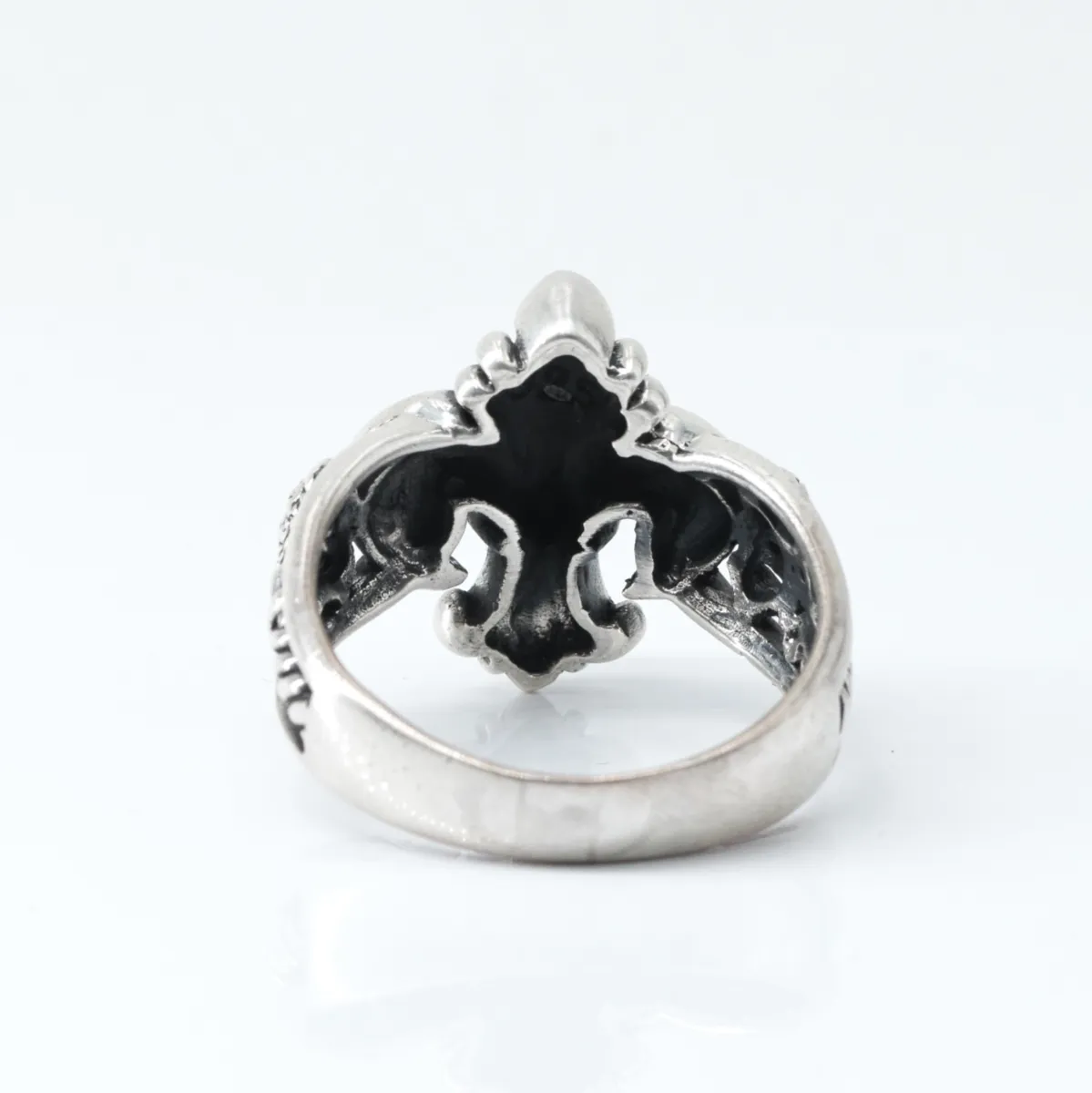 Inel Fleur de Lys coroane Argint