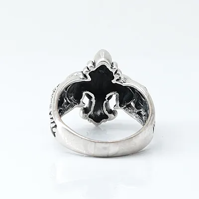 Inel Fleur de Lys coroane Argint - 4