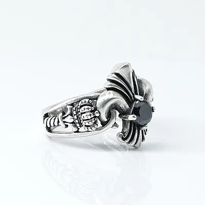 Inel Fleur de Lys coroane Argint - 5