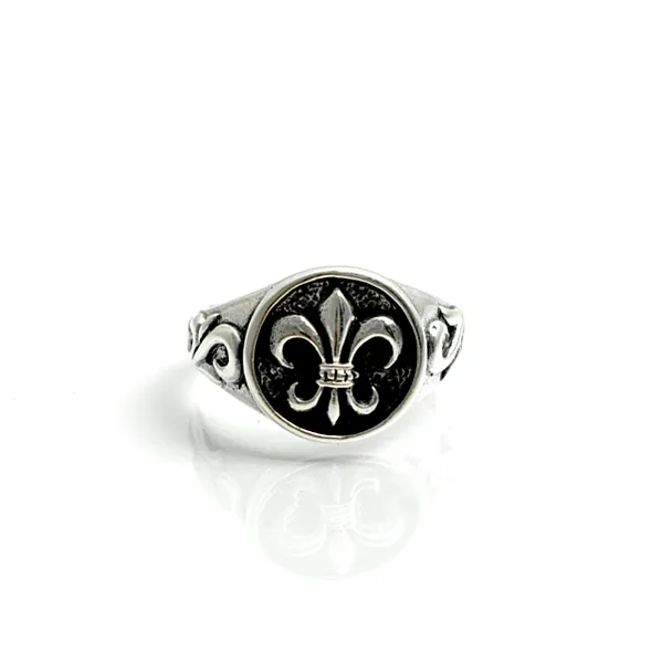 Inel Fleur de Lys Argint