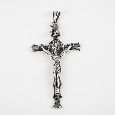 Pandantiv cruce Isus xl Argint - 1