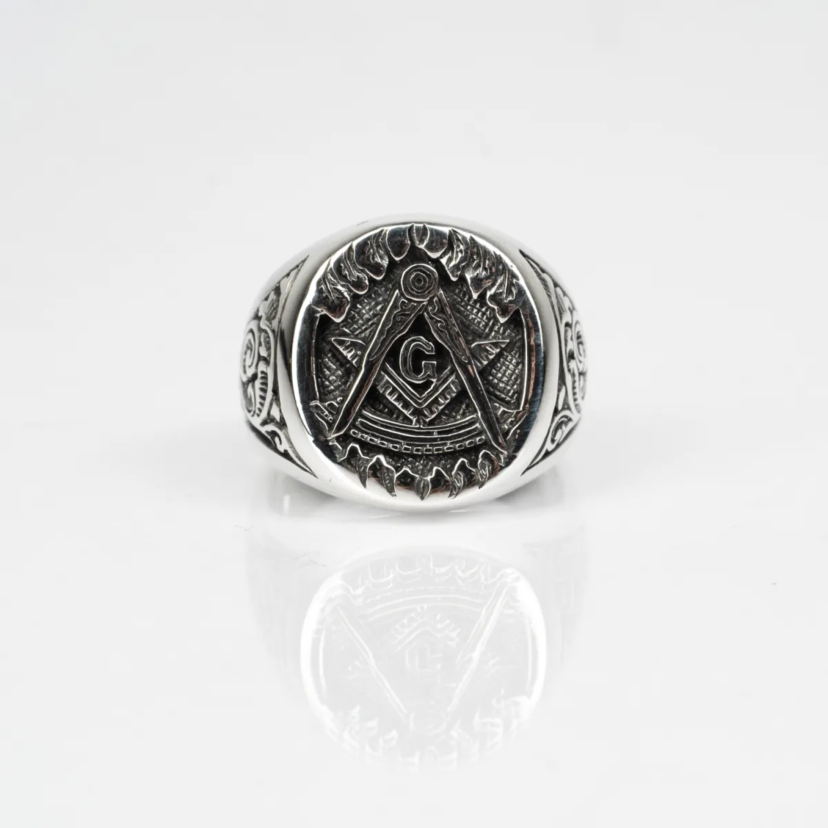 Inel masonic broderie Argint