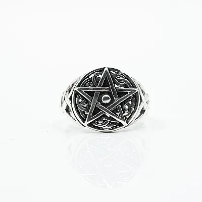 Inel pentagrama model Argint - 1