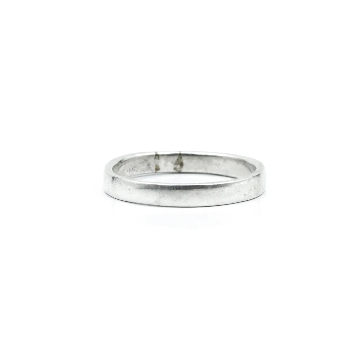 Verigheta simpla dreptunghiulara 3mm Argint