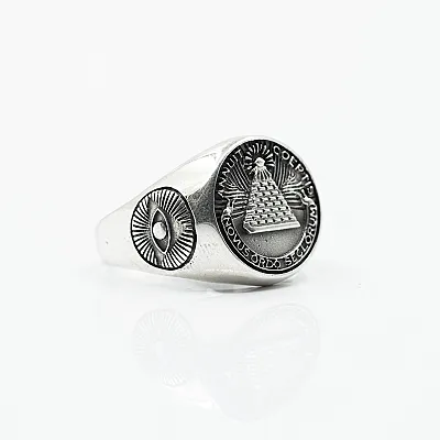 Inel novus ordo seclorum Argint - 2