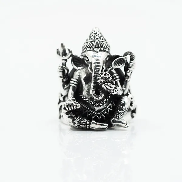 Inel masiv Ganesha Argint