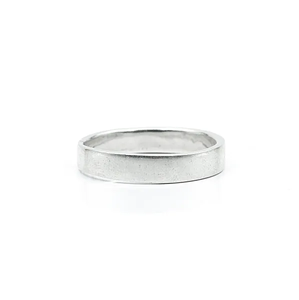 Verigheta simpla dreptunghiulara 4.5mm Argint