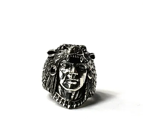 Inel cap indian urs Argint - 1