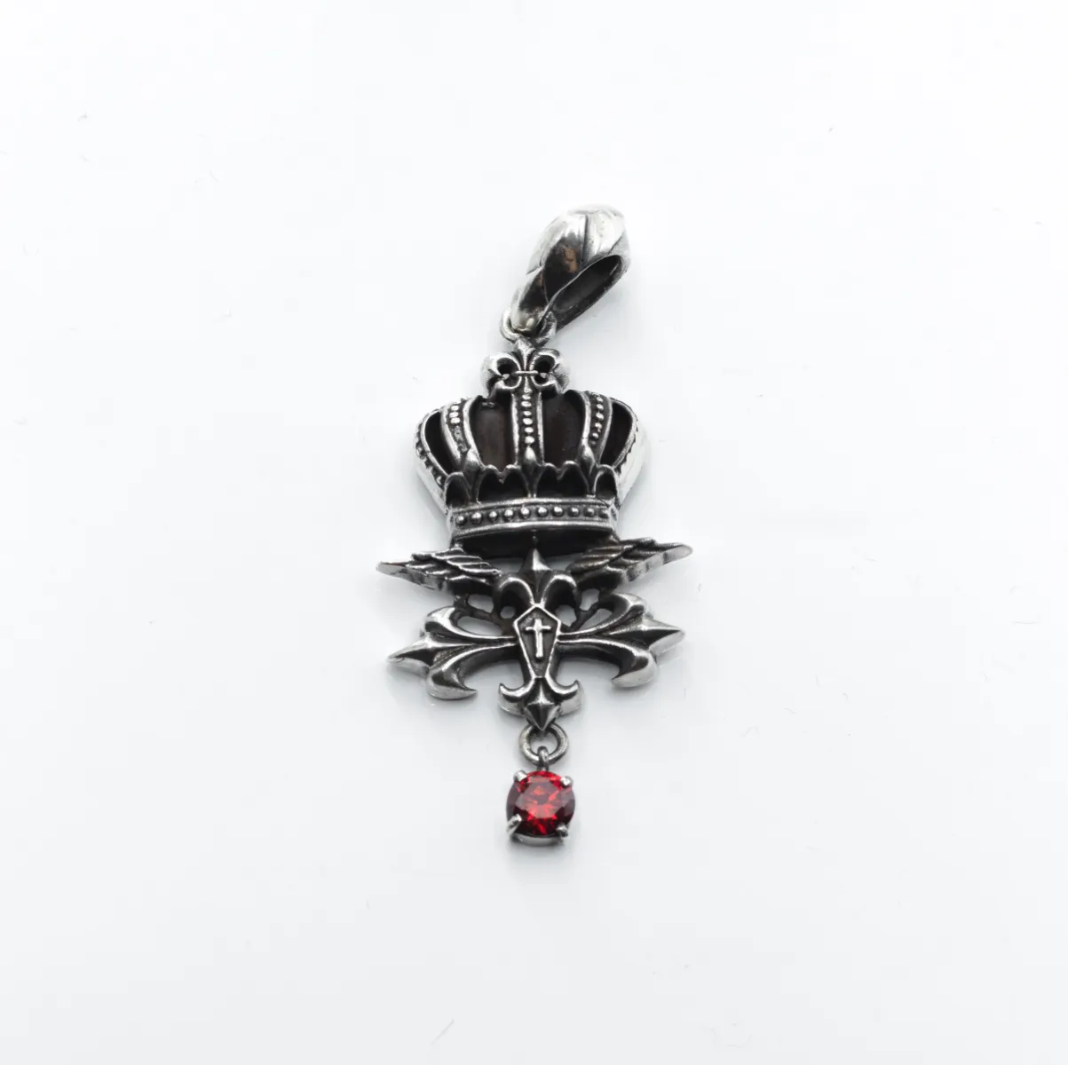 Pandantiv coroana tip blazon c.z Argint