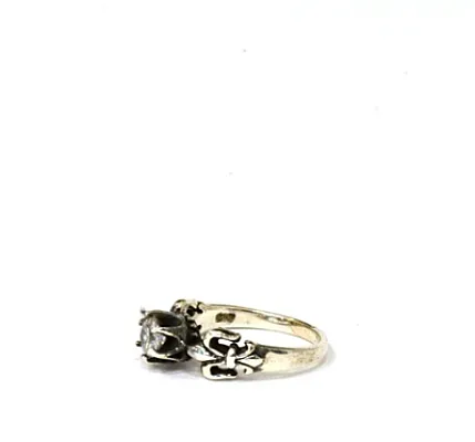 Inel slim crin white Argint - 4