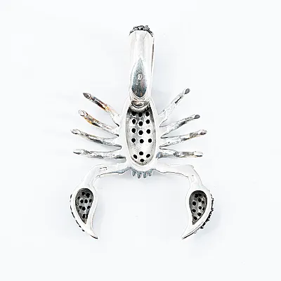 Pandantiv flexibil scorpion cz transparent Argint - 3