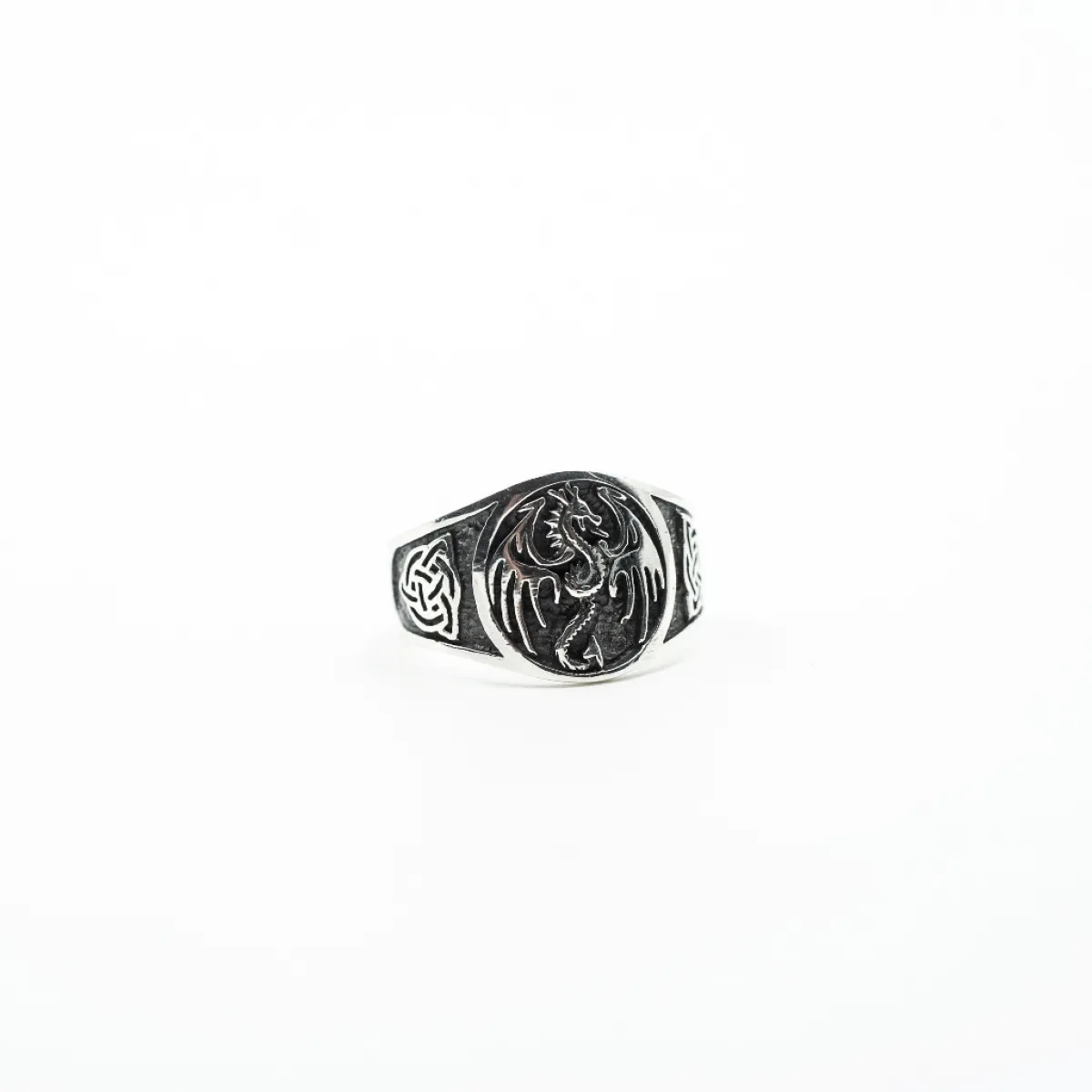 Inel dragon nod celtic Argint