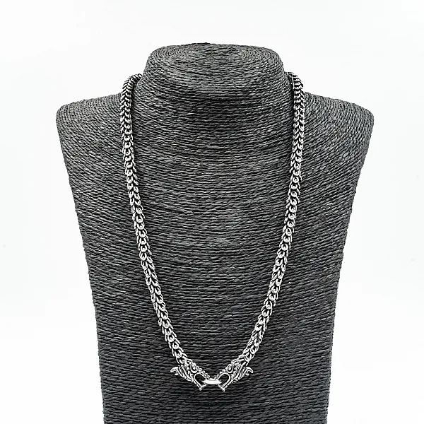 Colier flexibil dragoni Argint