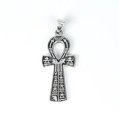 Pandantiv cruce ankh m Argint - 1